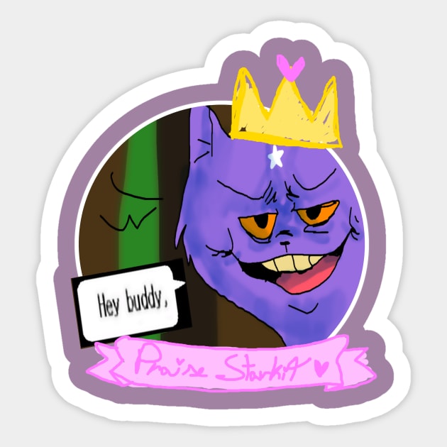 Praise Starkit - Hey buddy, Sticker by BellaExclames